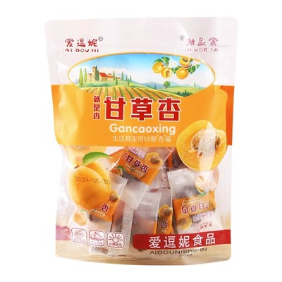 甘草杏干带核杏脯梅肉杏肉果脯