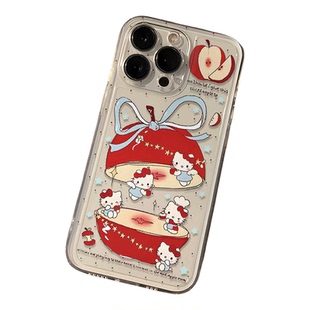 苹果天使KT猫可爱卡通iPhone17手机壳透明软胶保护套适用苹果17/16/15pro/14plus/13迷你12mini/11promax外壳