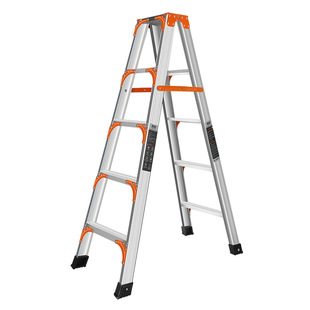 奥鹏特厚铝合金人字梯子加粗加厚工程专用家用折叠梯子合梯铝梯