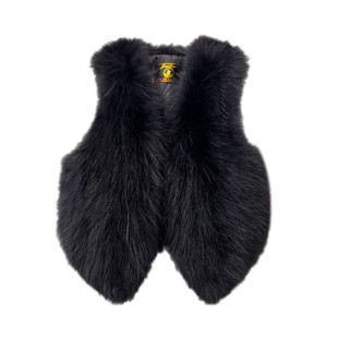 狐狸毛皮草马甲女短款貉子毛时尚坎肩背心真毛百搭年轻爆款小马夹