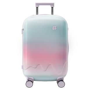 理想主义高颜值渐变行李箱女20寸小型密码登机箱24旅行拉杆箱轻便