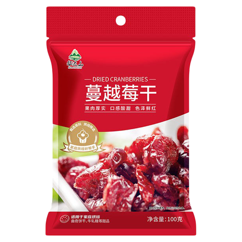 华达山蔓越莓干100g曲奇饼干牛轧糖水果干雪花酥家用商用烘焙专用