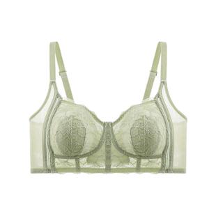 古今超薄款兔耳朵内衣女大胸显小胸夏季收副乳防下垂性感文胸罩