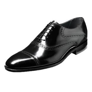Barker原装进口时尚布洛克雕花亮面商务正装男士牛津皮鞋Wilton