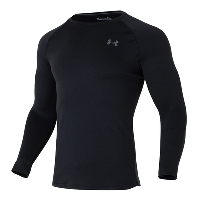 UA安德玛长袖T恤男装圆领打底衫速干ColdGear Base 3.0训练运动服
