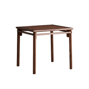 璞木宋式美学方桌禅意新中式黑胡桃木茶桌掼蛋八仙桌餐桌家具实木