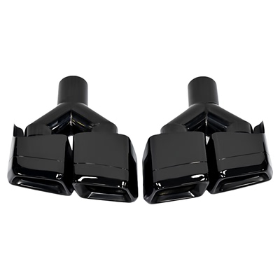 热卖适用奔驰改装AMG尾喉C级CLS A E级63四出方口不锈钢汽车尾嘴