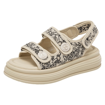 【品牌特惠】奥康 女鞋夏季时装凉鞋拖鞋中后空断码