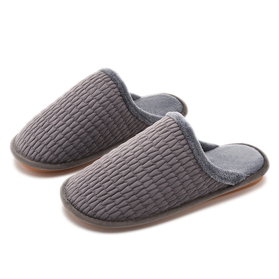 秋冬季家居室内防滑厚底棉拖鞋