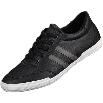 秋季小白鞋男士防水休闲软面皮鞋