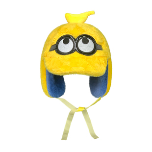 搞怪帽黄色小黄人加绒滑雪帽冬季护耳保暖飞行员雷锋帽子男女通用