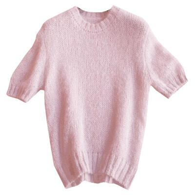 复古刺绣针织衫镂空薄款爆马海毛