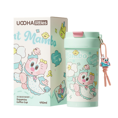 UOOHA多巴胺外出便携双饮咖啡杯