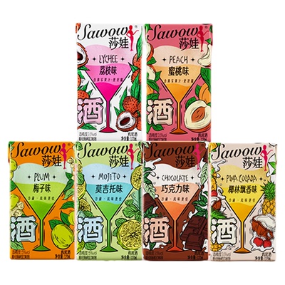 莎娃Mini鸡尾酒120ml*10盒