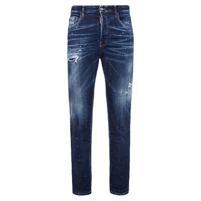DSQUARED2/D2次方 春夏系列 男士直筒复古时尚牛仔裤