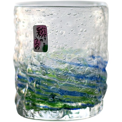夜光气泡圆口送礼180ml玻璃水杯