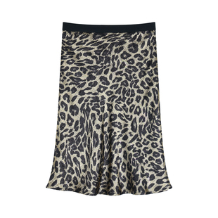 辰米范 狂野之心 复古豹纹气质半身裙女独特小众垂感鱼尾包臀短裙