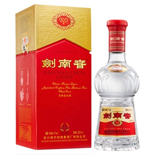【酒厂直供】水晶剑南春 52度375ml 浓香型白酒 团聚自饮
