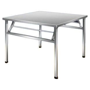 加厚不锈钢折叠桌家用饭桌夜市租房饭店餐桌户外摆摊桌夜市烧烤桌