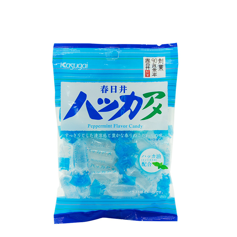 日本进口零食春日井薄荷糖硬糖果清凉喉糖薄荷kasugai水晶糖喜糖