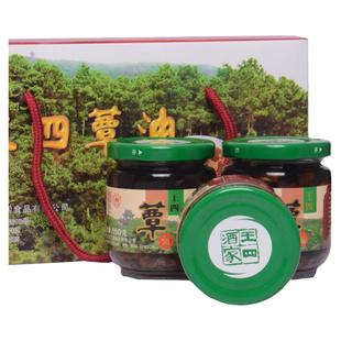 包邮常熟特产 王四酒家松树蕈油礼盒450g  蕈油菌菇罐头面浇头