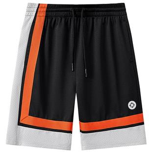 准者夏季新款篮球裤男短裤运动裤训练跑步宽松透气快干针织五分裤