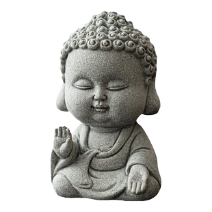 青砂石佛像小摆件园艺盆景假山微景观鱼缸造景如来茶宠装饰品摆设