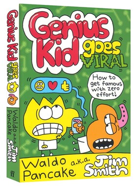 Genius Kid Goes Viral 天才少年爆红网络 儿童系列漫画 全彩图像小说 桥梁书 小学生英语课外读物 英文原版进口图书