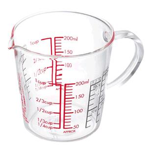 HARIO牛奶杯刻度玻璃杯厨房烘焙量杯家用食品级毫升杯打蛋杯杯子