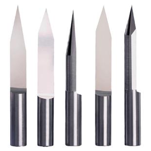 威特6mm平底尖刀钨钢雕刻刀木工锥度尖刀雕刻刀具雕刻机刀头盒装