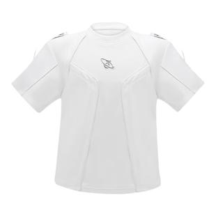 CulturE窥探柞爵 解构立体设计感短袖重工拼接肩带宽松高级T恤男