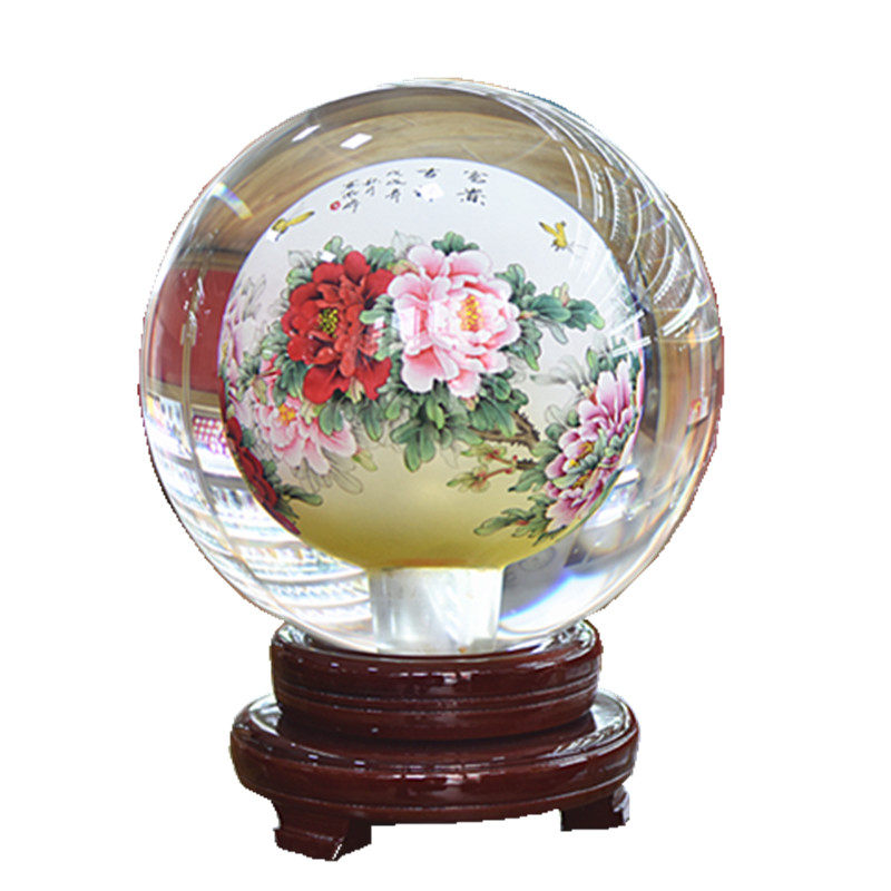 玻璃工艺品富贵内画风琉璃球