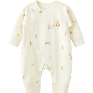 微狮牧尼婴儿衣服春秋男女宝宝连体衣纯棉长袖哈衣爬爬服春装可爱