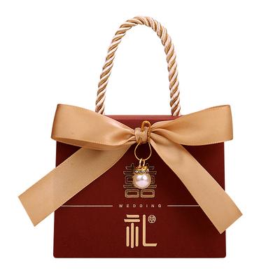 创意新款结婚喜糖盒子手提式