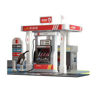 加油站玩具汽车仿真加油机益智过家家洗车场3岁6男孩儿童新年礼物