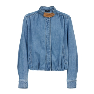 2.26上新Vero Moda夹克女2026春季新款纯棉压褶泡泡袖牛仔外套