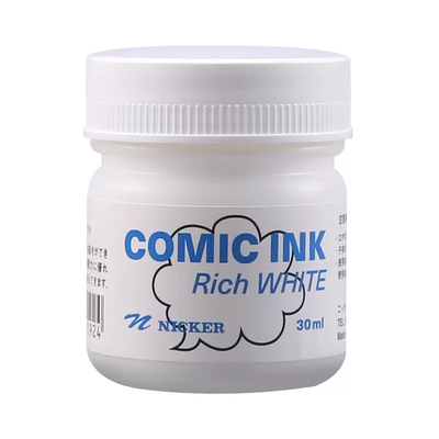NICKER水彩专用漫画工具白色墨液