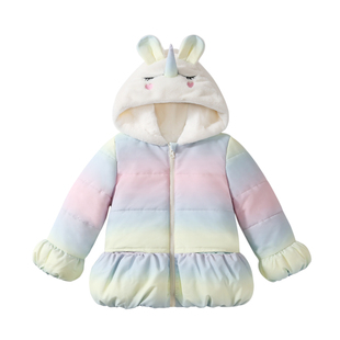 女童棉服2022年新款冬装小儿童洋气棉衣女婴宝宝加绒加厚保暖外套