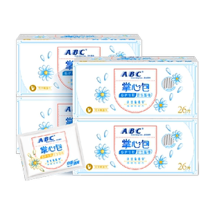 下拉享补贴 ABC私处护理卫生湿巾女湿厕纸巾日常经期掌心包104片