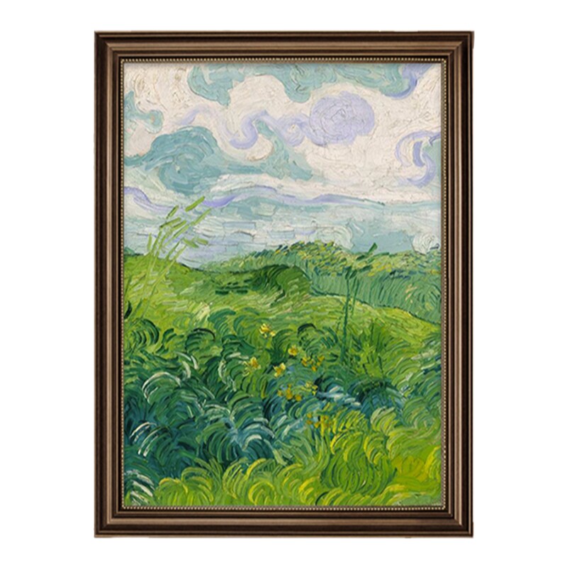 梵高装饰画美式玄关挂画欧式风景油画莫奈世界名画客厅餐厅壁画