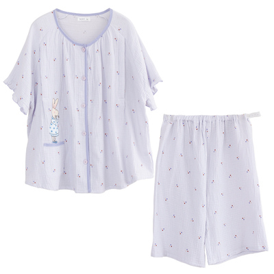 家の时光纯棉纱布夏季月子服