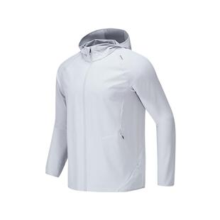 迪卡侬运动外套男春夏户外防晒通勤弹力轻盈透气速干连帽夹克SAX1