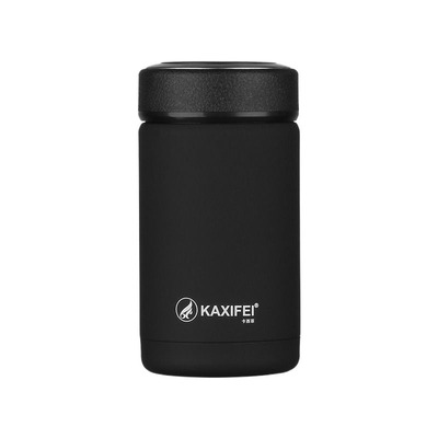 保温杯男士泡茶杯便携随手水杯不锈钢大口径保温杯宽口380ml