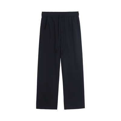 裤子男款秋冬阔腿直筒加绒加厚