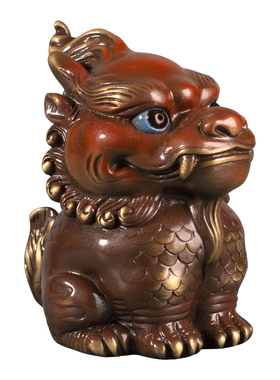 铜艺世家中国风龙九子嘲风摆件