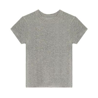 春夏显瘦小圆领T恤内搭柔肤无缝一体大弹力短袖修身打底衫女