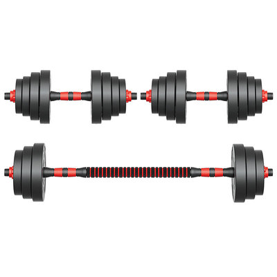 哑铃健身男士家用杠铃器材宿舍亚玲一对可调节重量二合一哑铃套装
