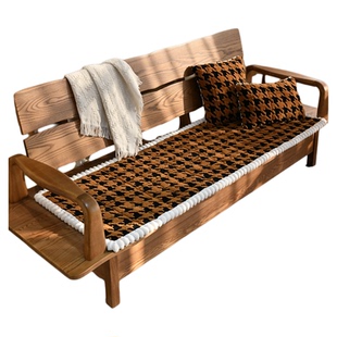 沙发垫毛绒冬季2025新款加厚不掉毛防滑垫子红木实木坐垫支持定制