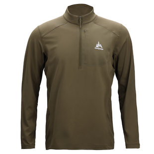 onepolar极地半开胸抓绒衣户外徒步登山立领薄绒保暖轻量弹性长袖