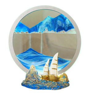 一帆风顺流沙画摆件生日礼物男生送兄弟男孩男朋友高级感实用毕业